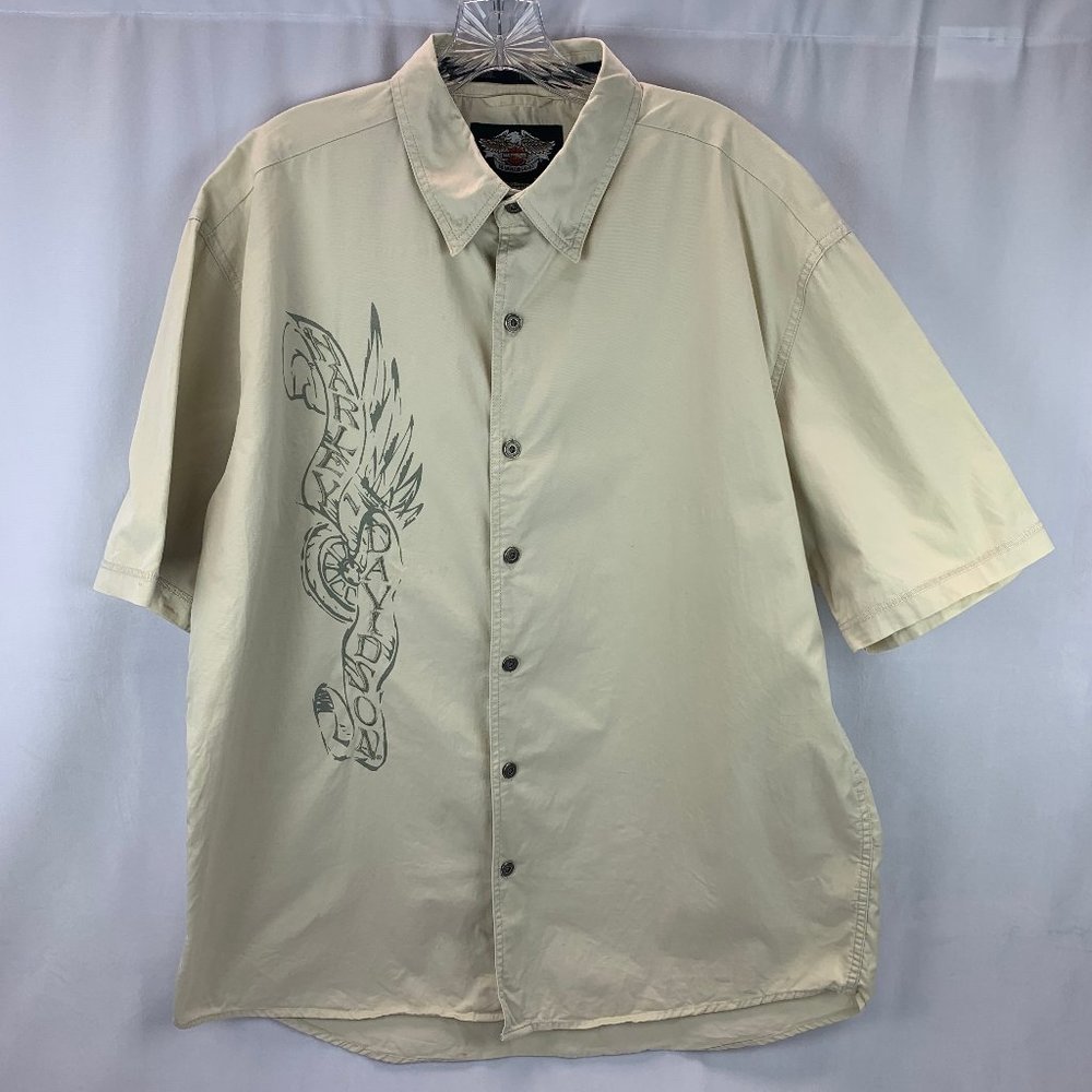 Harley-Davidson button down short sleeve shirt